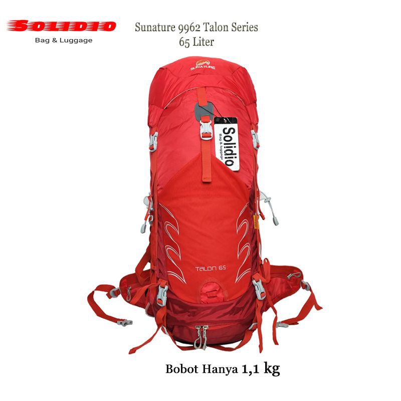 Tas Gunung Sunature 9962  Talon Series 65 Liter  Original plus Cover Bag