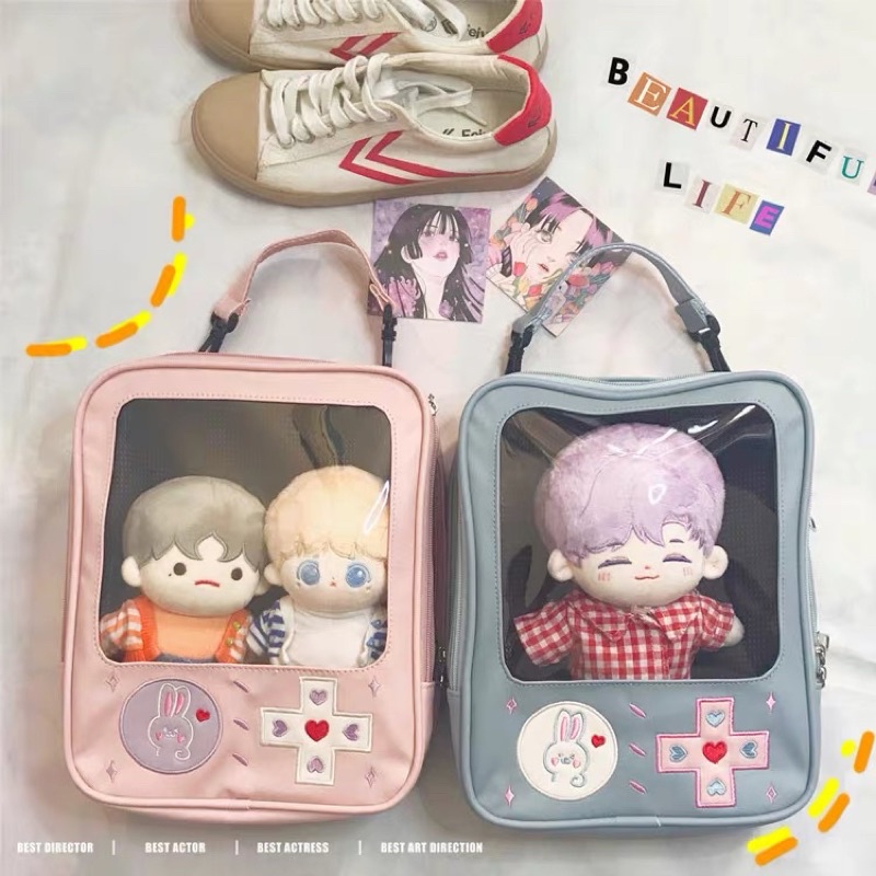 [READY STOCK-PO] GIMU BAG Tas Boneka tempat penyimpanan boneka kpop 20 15 10 cm doll clothes baju bo