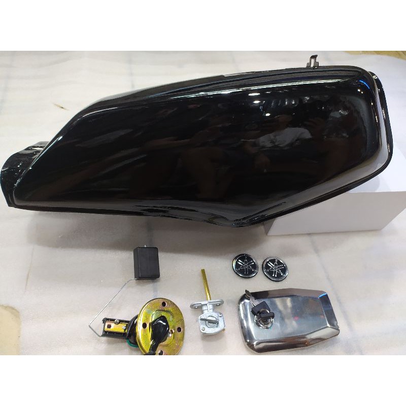 TANGKI RX KING HITAM POLOS SET APUNG TUTUP TANGKI KRAN BENSIN