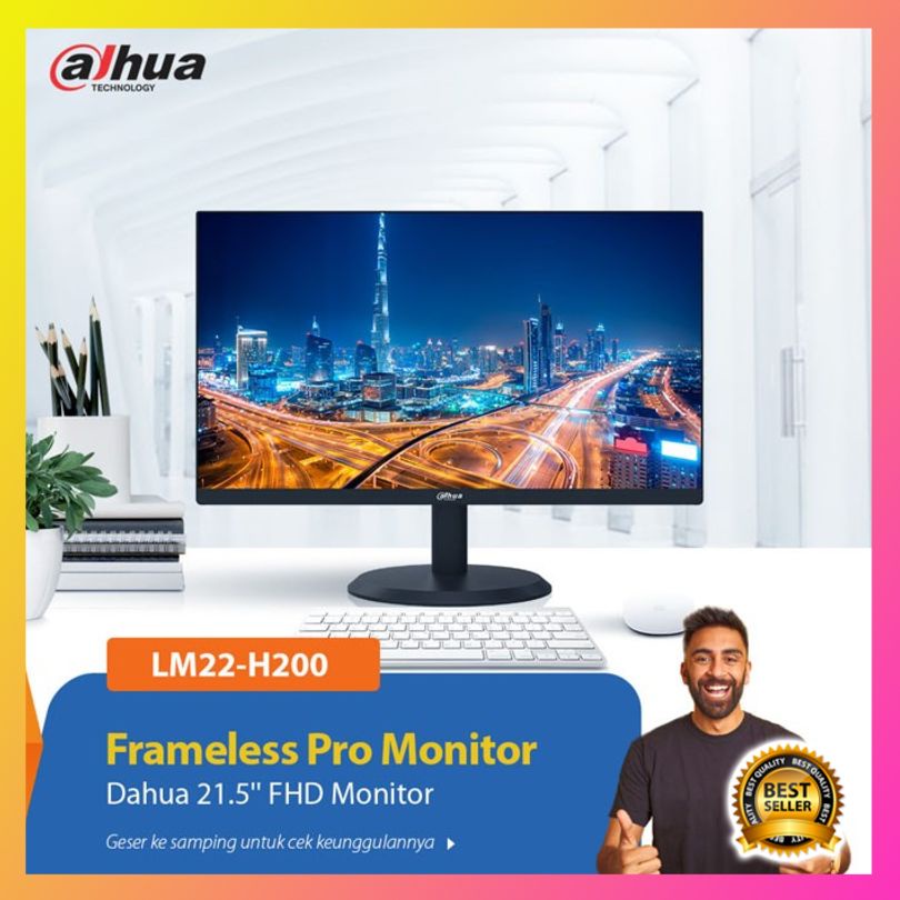 Diskon Dahua DHI-LM22-H200 FHD CCTV LCD Monitor 22 Inch