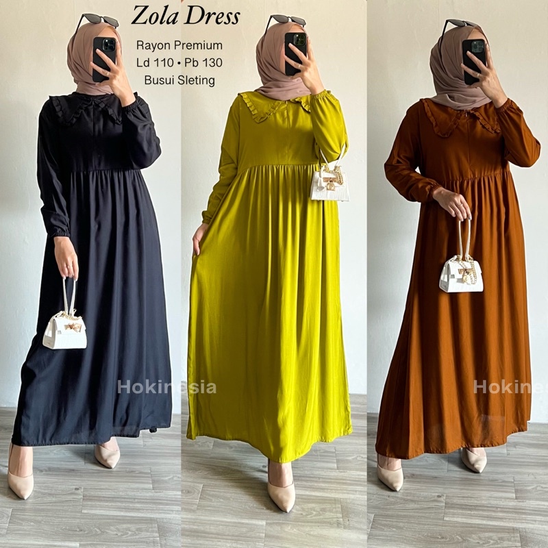 Gamis Rayon Premium / Dress Rayon / Zola Dress