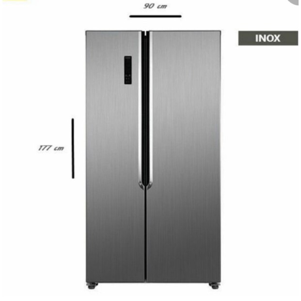 GEA Kulkas Side By Side 472 Liter G2D-472 150W No Frost G2D 472 INOX