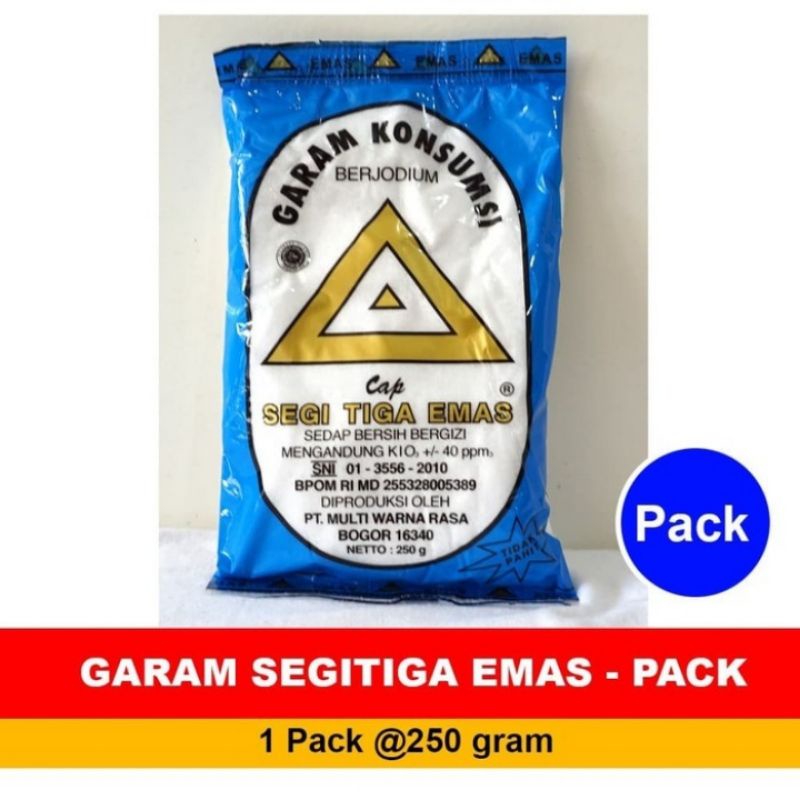 

Garam Cap Segitiga Emas 250gr