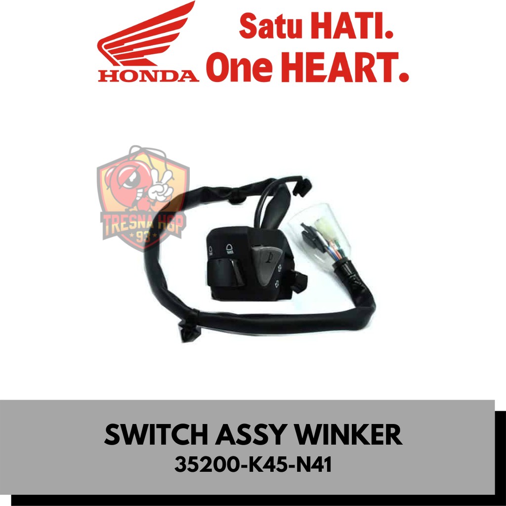 35200-K45-N41 SAKLAR SET SEIN CBR 150R K45G ORIGINAL | SWITCH ASSY WINKER 35200K45N41