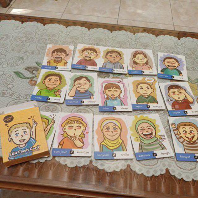 EDU FLASH CARD EXPRESSION Kartu Mainan Anak Seri 