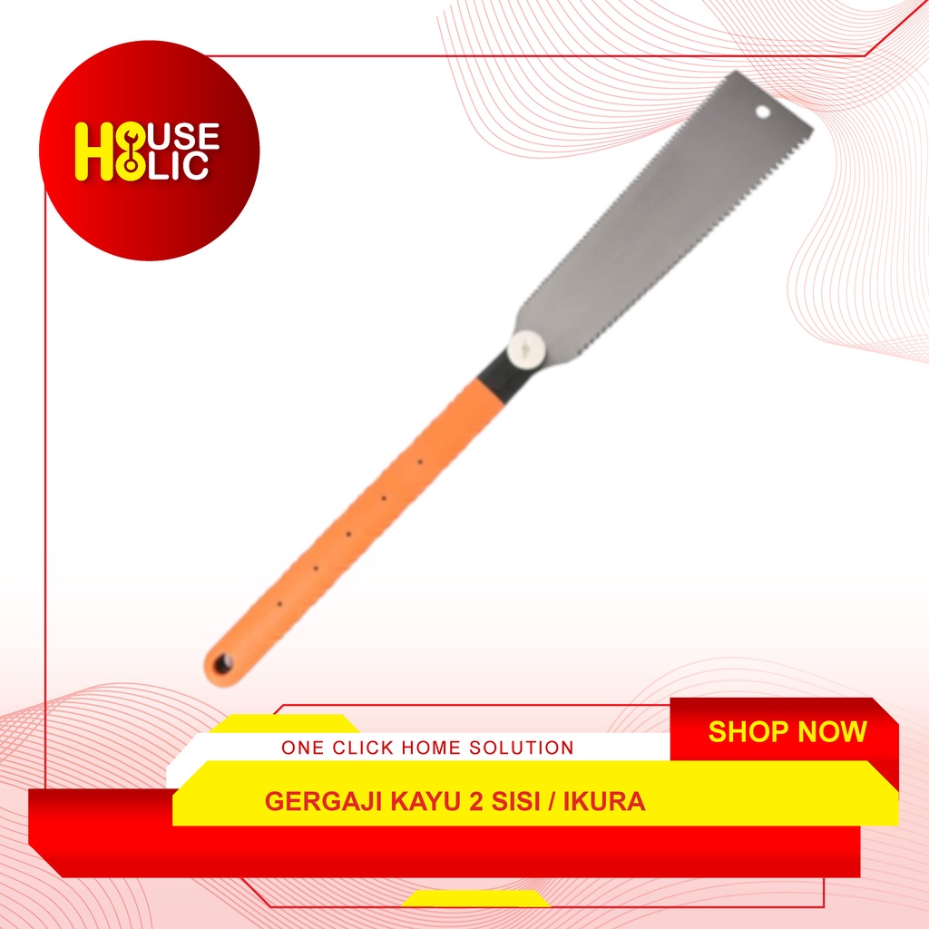 Gergaji Kayu Jepang 2 Sisi 10&quot; Inch Handsaw Double Edge Gergaji Potong
