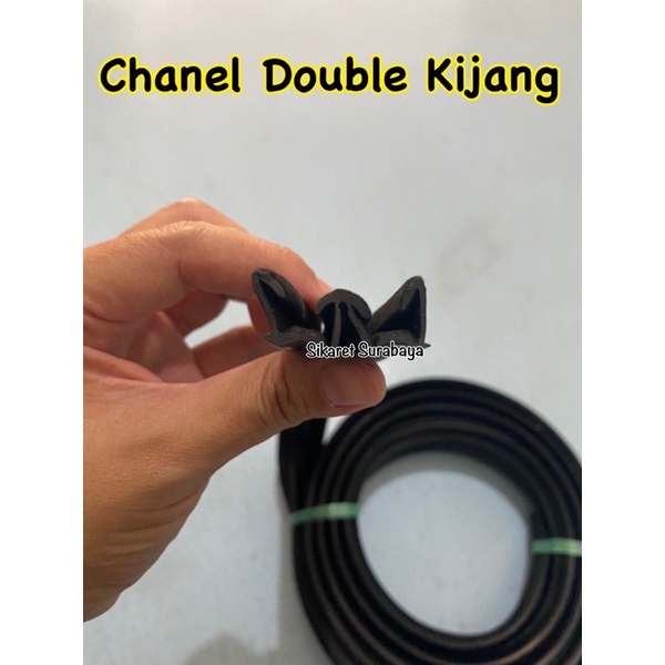 Karet Rel Kaca Jendela Mobil Geser 027 Karet Chanel Channel Kaca Mobil