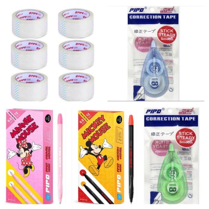 

Paket 54 Dapat 6PCS LAKBAN, 2 lusin Pulpen dan 2 PC CT sesuai foto