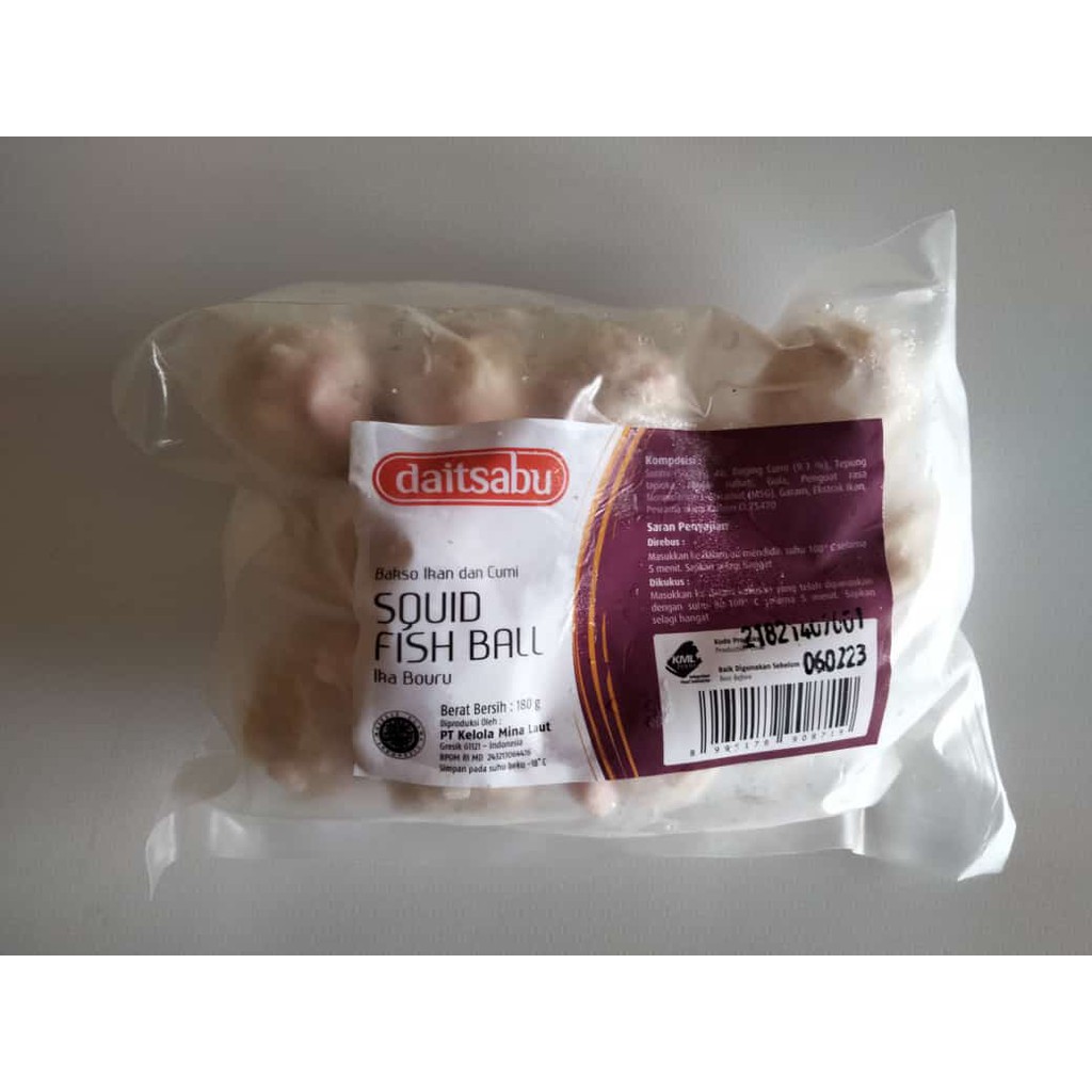 

Bakso Squid Fish Ball Daitsabu 180 gr
