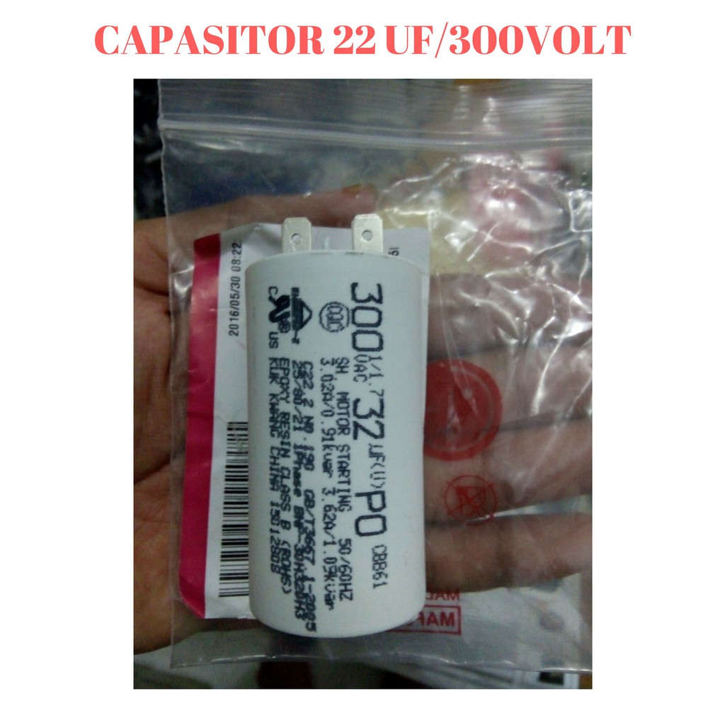 Kapasitor 32uf 300volt Original Lg Kulkas Gn V204rl Gn V191sl Gn V191rl Shopee Indonesia