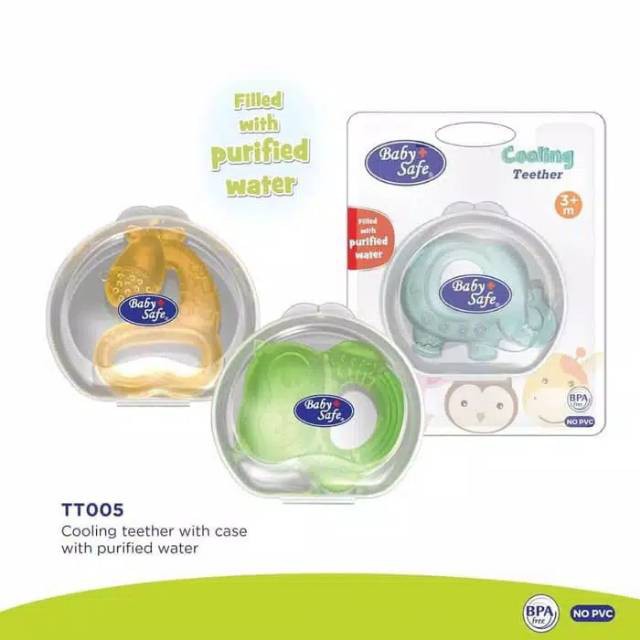 Baby Safe Cooling Teether With Case TT005 Kuning Gigitan Bayi