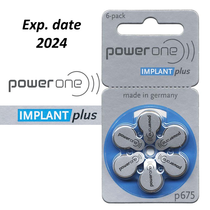 ✨COD✨ Powerone Implant Plus Baterai Implan Pendengaran Cochlear Implant
