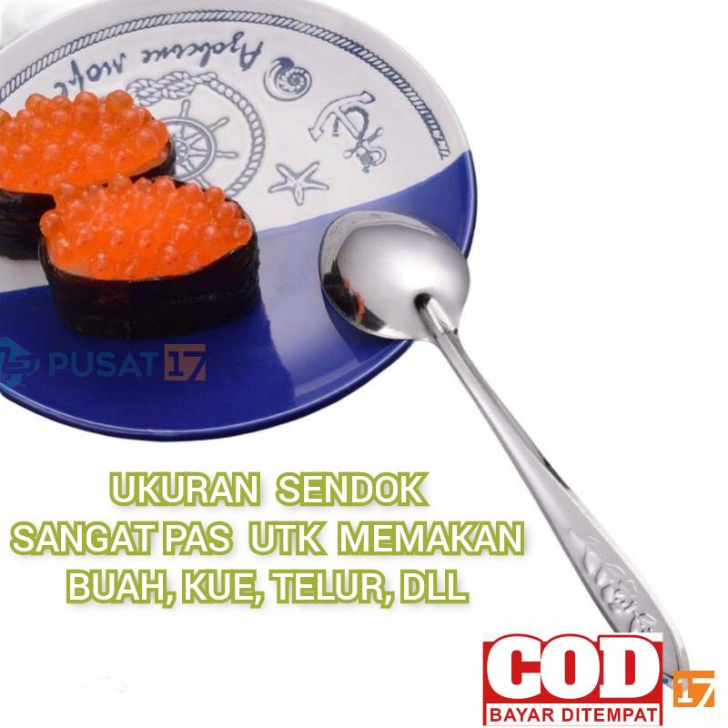 SENDOK STAINLESS STELL UKURAN SEDANG SENDOK  KHUSUS SENDOK MAKAN BUAH SENDOK SALAD SENDOK MAKAN KUE