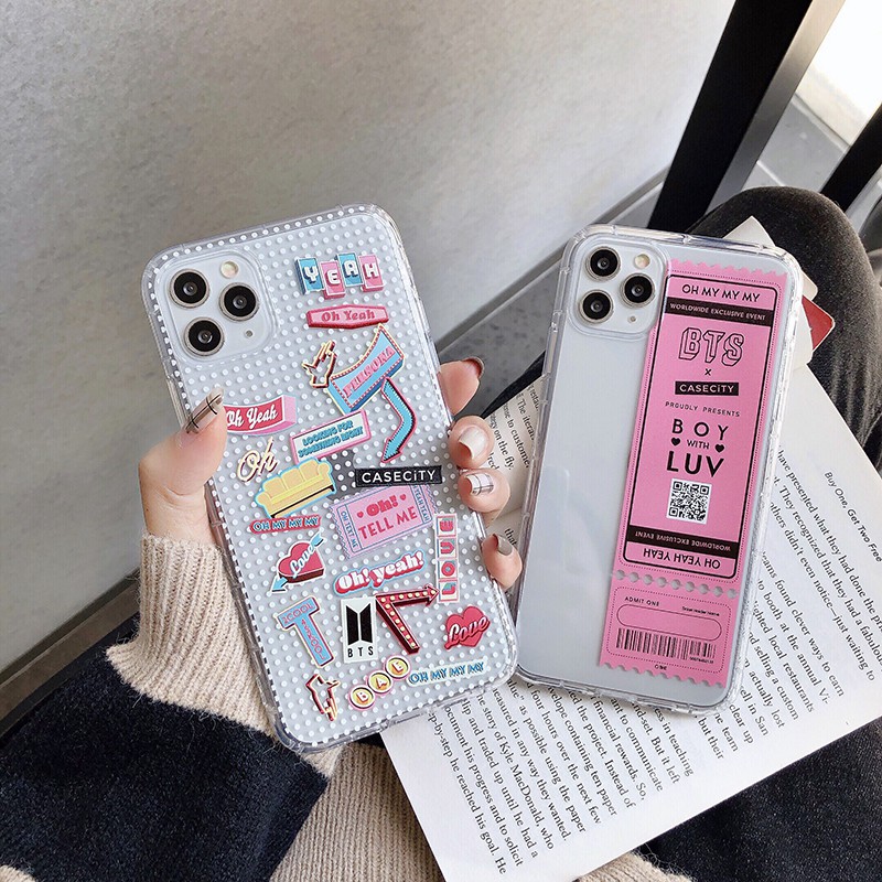 Casing Soft Case Motif BTS untuk iPhone SE 2020 6 6S 6Plus