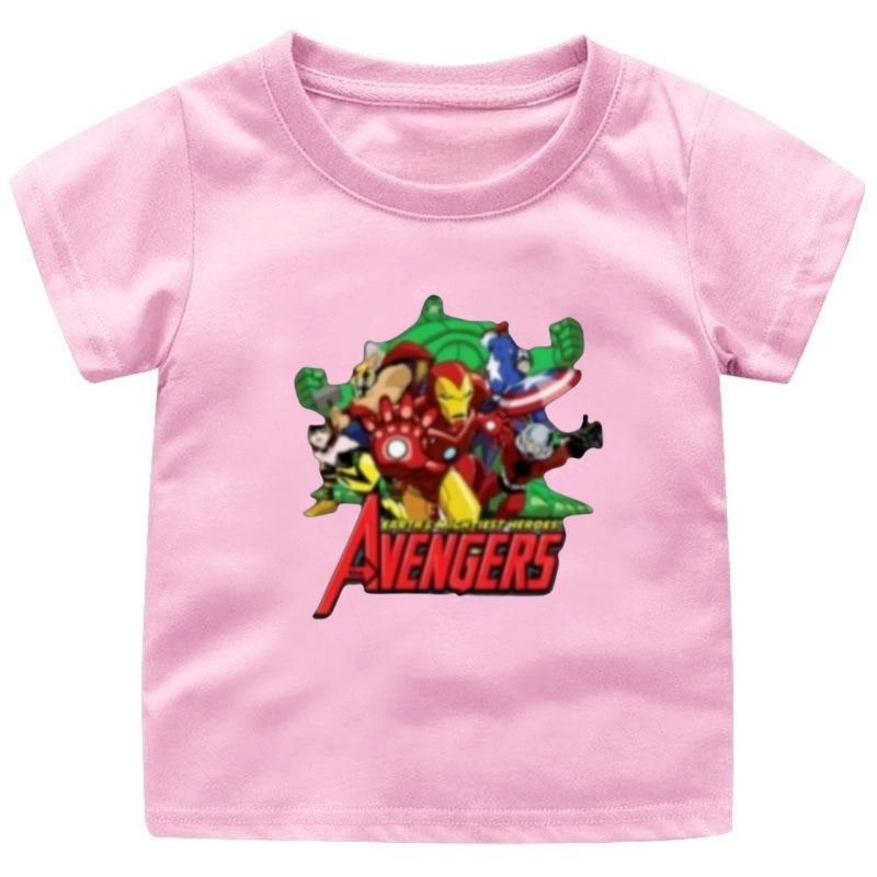 BAJU KAOS ANAK MARVEL AVENGER CEWEK-COWOK 1-12TAHUN FASHION ANAK TERBARU