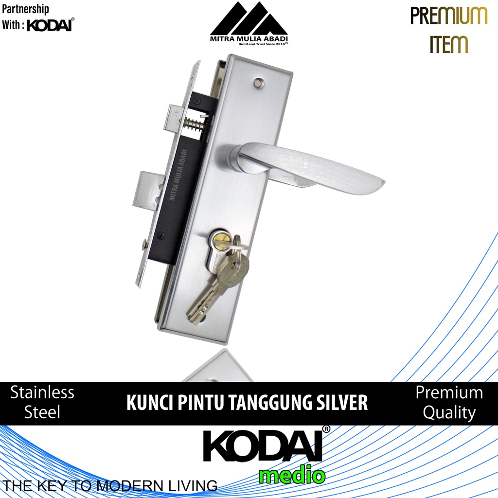 Kunci Pintu Tanggung Silver I By KODAI Medio I Fullshet