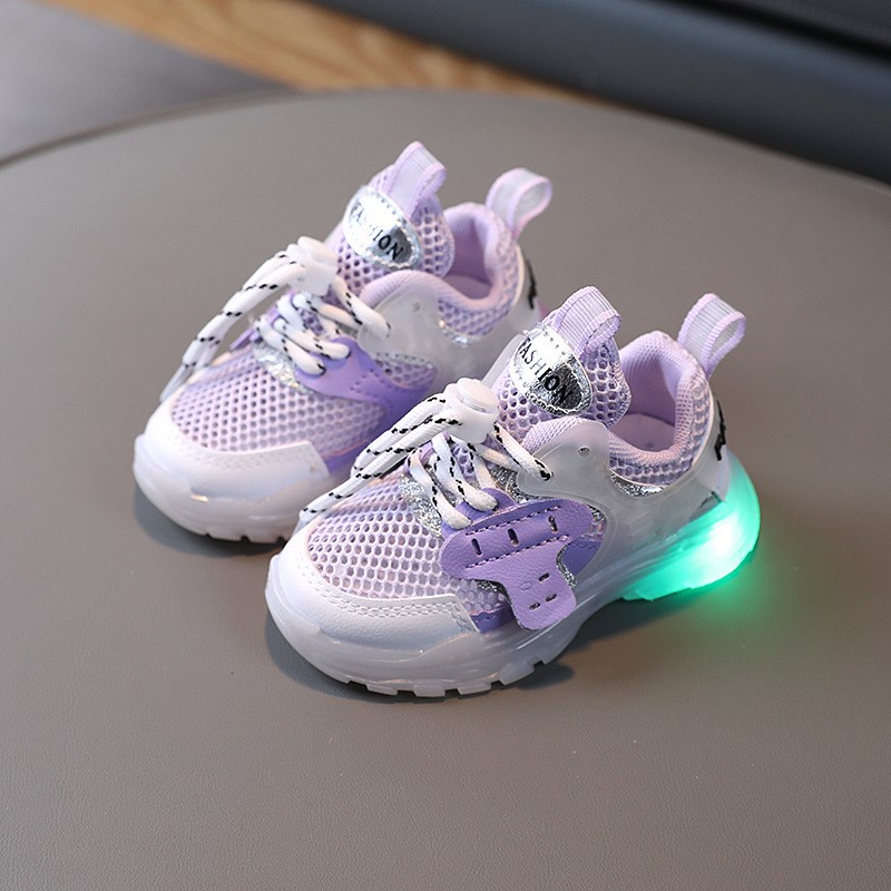 NEW!!Sepatu Sneakers LED Anak Perempuan/Laki-laki model trendy Import