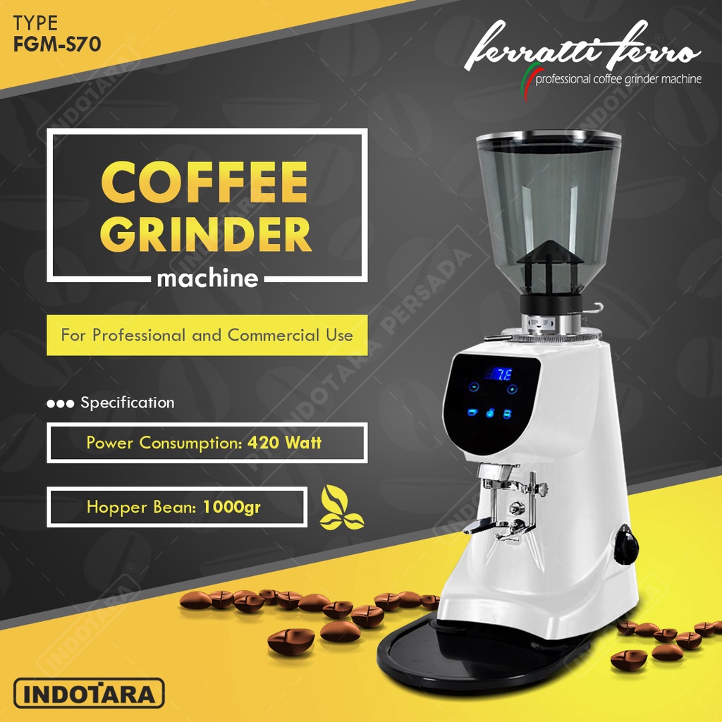 Coffee Grinder Machine / Alat Penggiling Kopi Ferratti Ferro FGM-S70