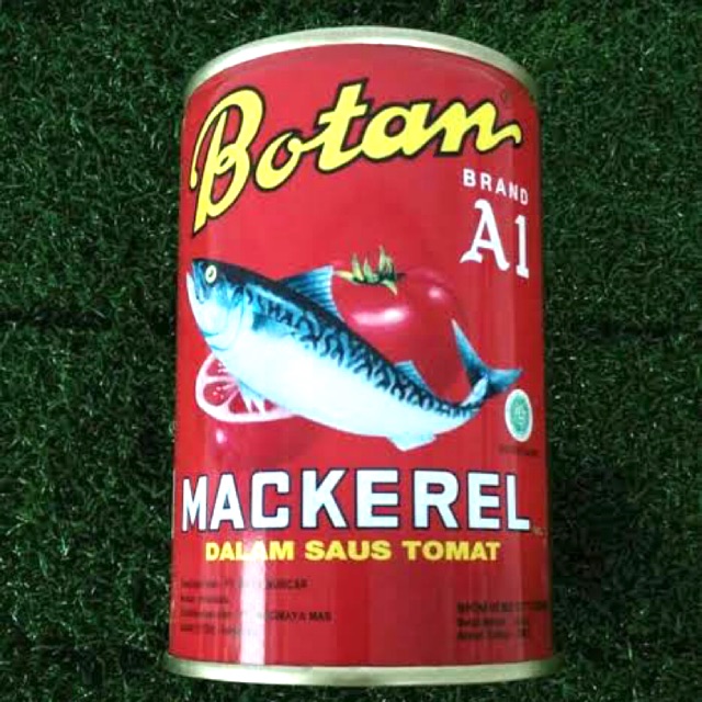 Botan Besar / Botan Mackarel 425g / ikan Kaleng Botan 425 gram / Botan A1 Sarden Saus Tomat Besar