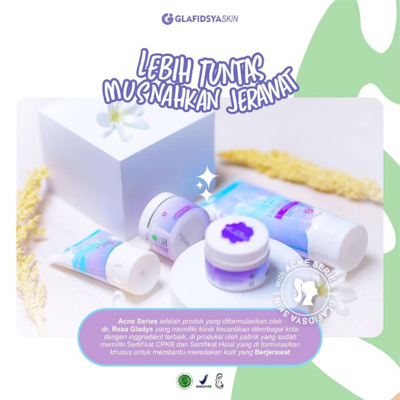 Jual FREE GIFT PAKET ACNE SERIES Glafidsya Skincare Kosmetik by