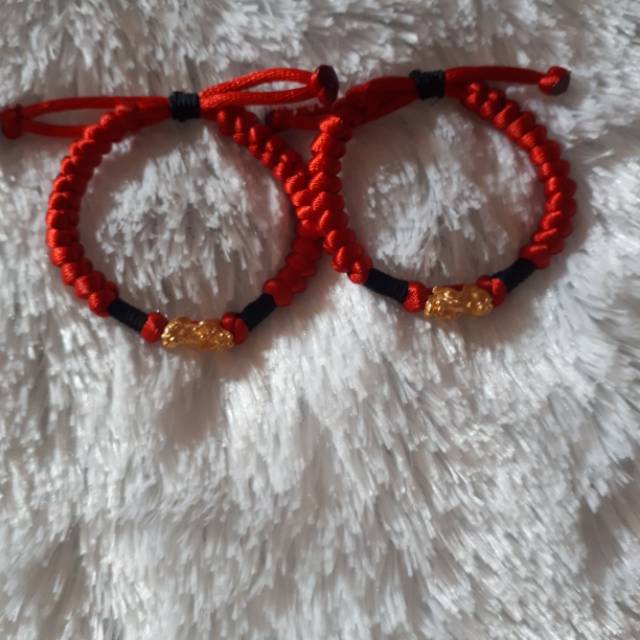 Gelang tali emas 24k hk