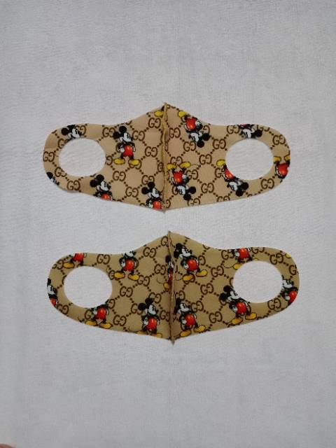 MASKER KAIN SCUBA MOTIF MICKEY BAHAN PREMIUM KUALITAS BAGUS