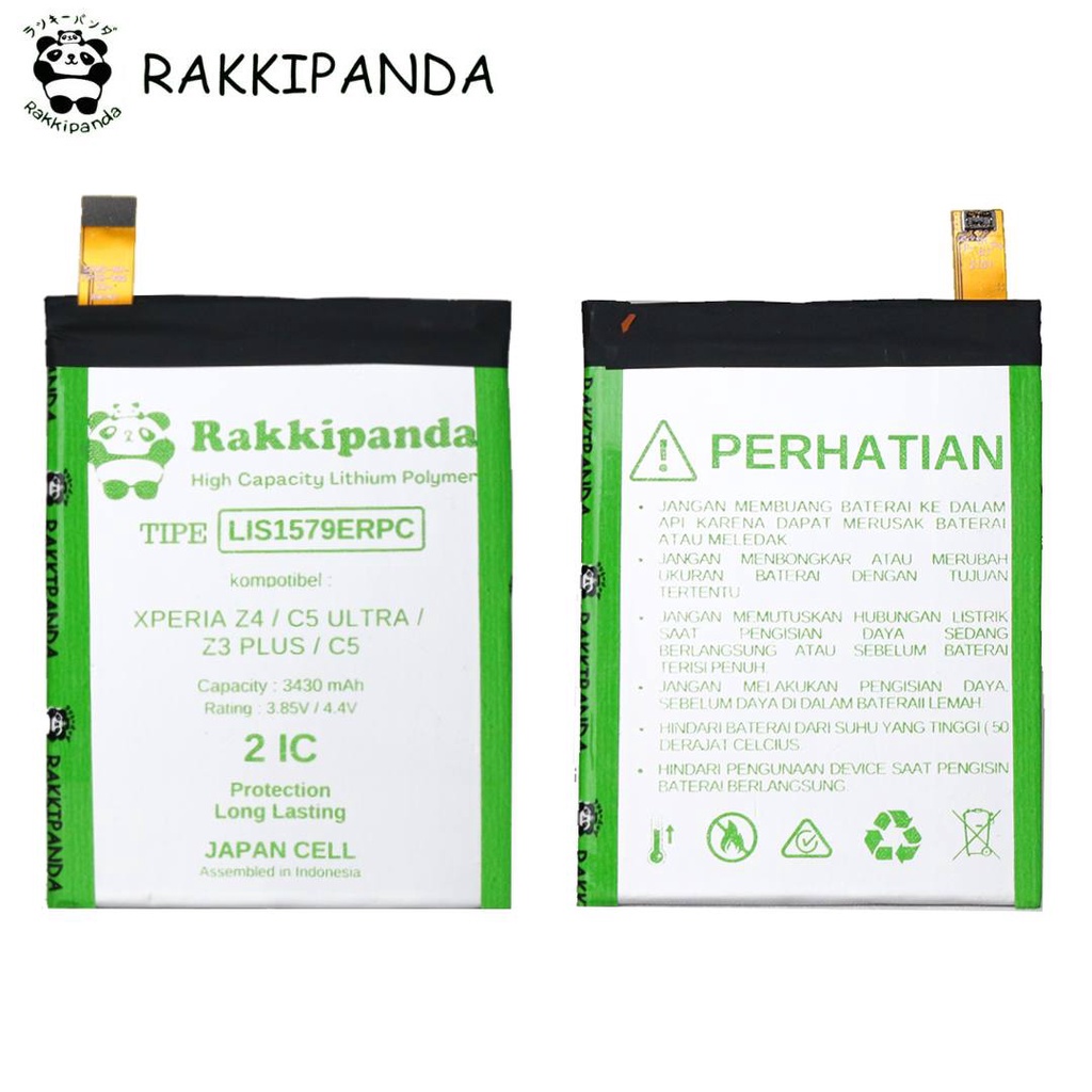 (R/K)- RakkiPanda - LIS1579ERPC Xperia Z4 / Xperia C5 Ultra / Xperia Z3 Plus / Xperia C5 Batre Batrai Baterai