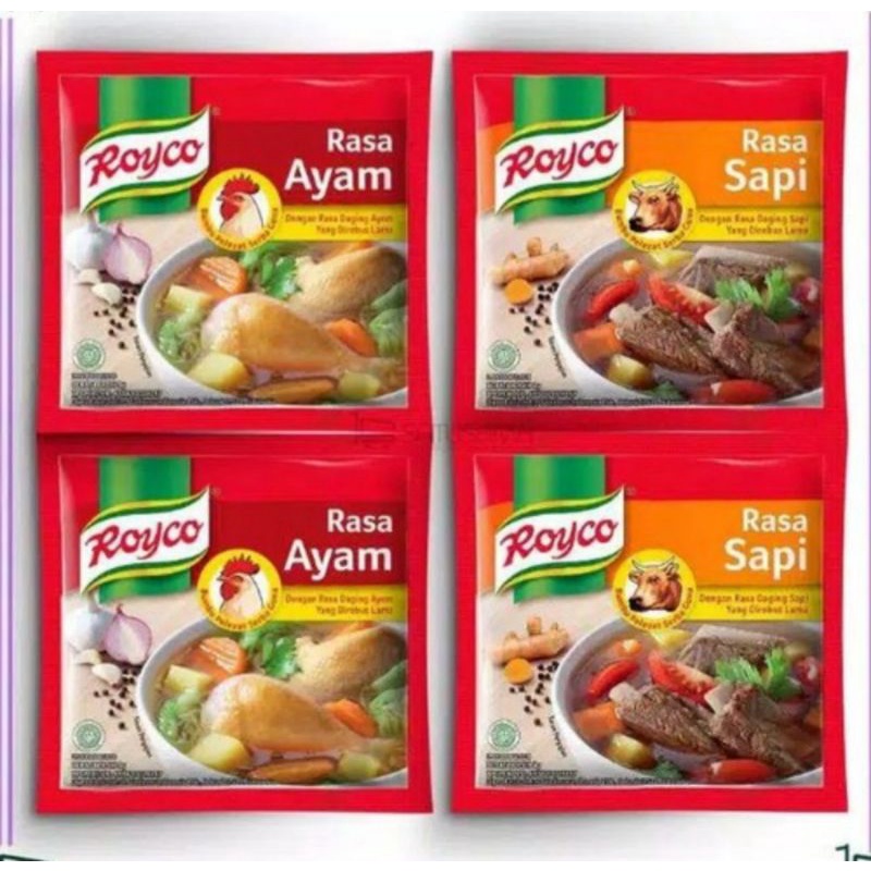 

Royco bumbu kaldu rasa sapi/ayam isi 12pc