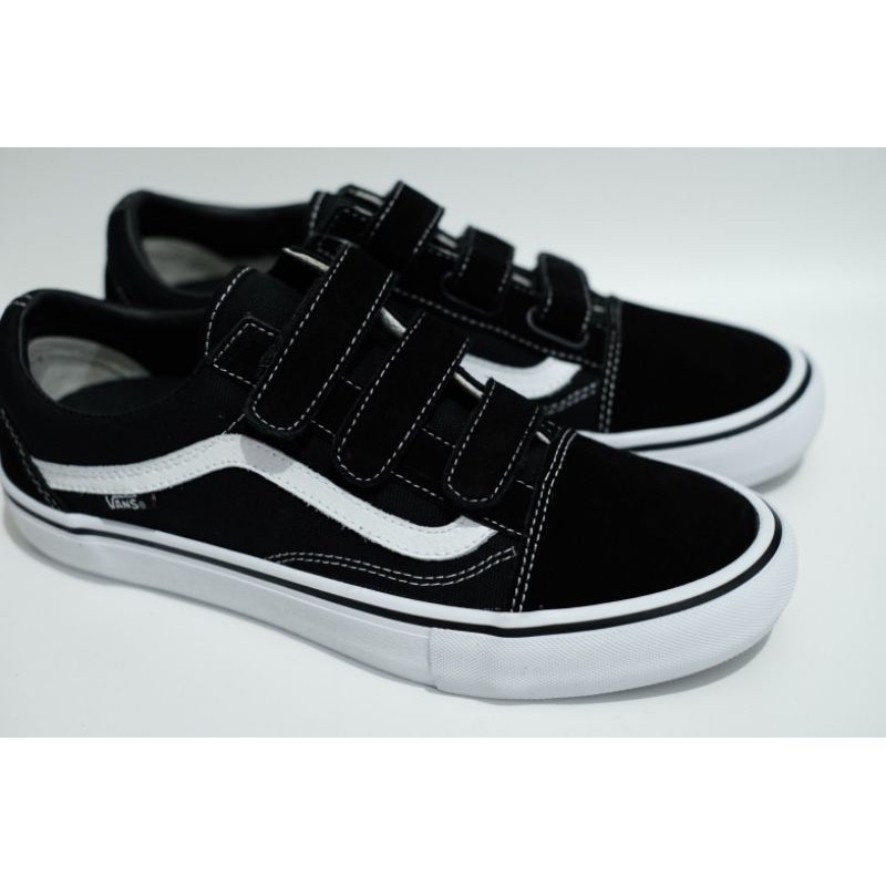 Vans Oldskool Pro Velcro Black White