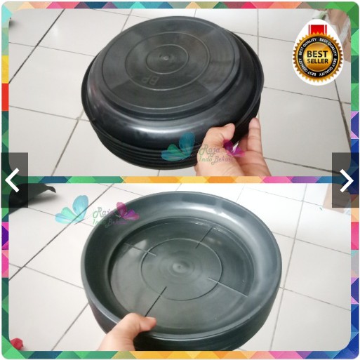 Tatakan Pot 35 Hitam Bp Gl Gbl Bp Nkt Untuk Pot 35cm alas pot bunga polos besar murah bagus