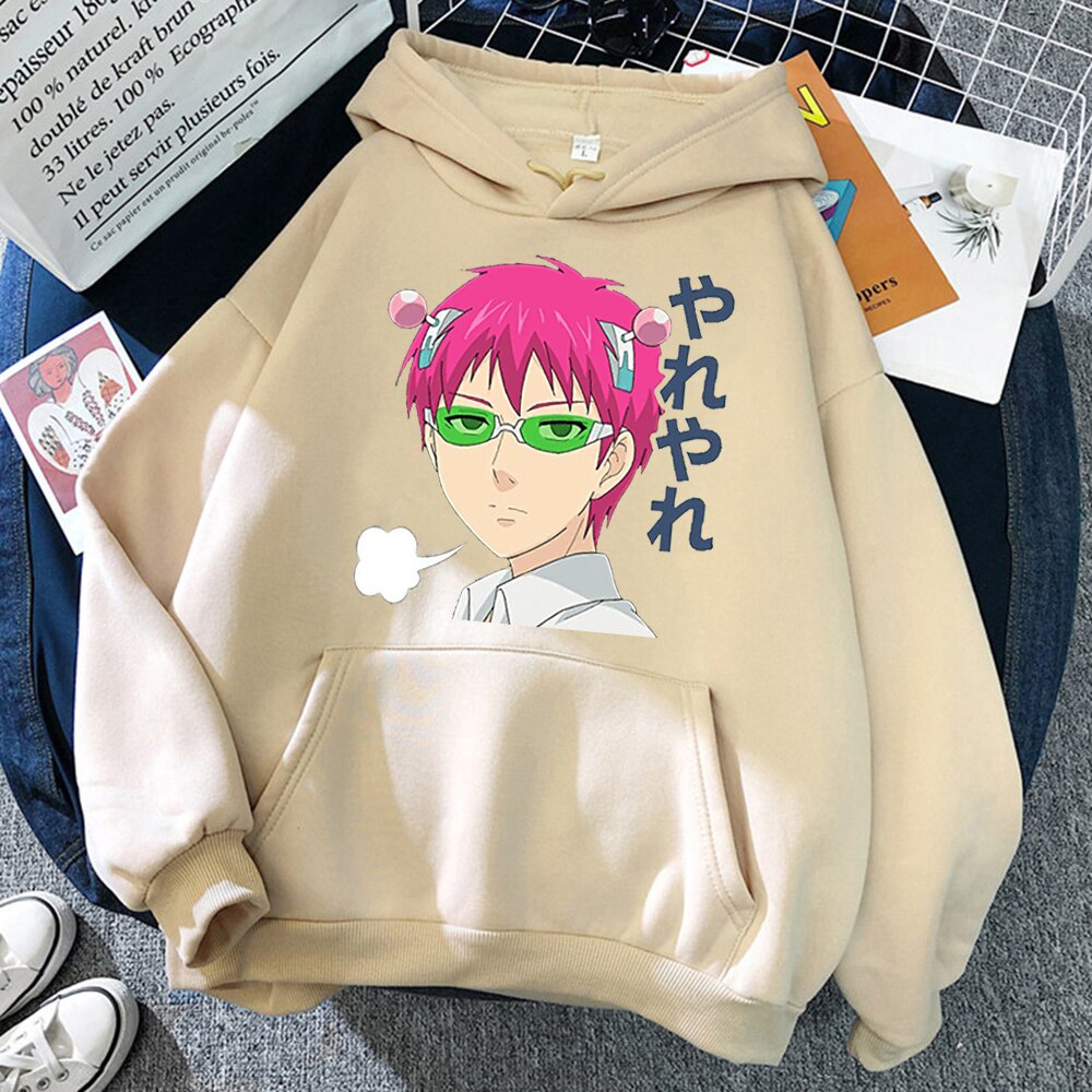 Jaket Hoodie Anime Saiki Kusuo Cartoon Fashion Casual - Hodie Aesthetic Pria Wanita