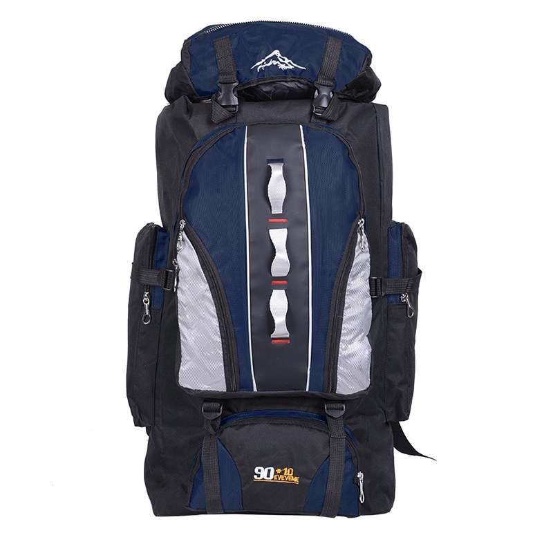 SmallLee 100L Besar Kapasitas Hiking Ransel Olahraga Luar Ruangan Ransel Pria dan Wanita Tas Travel Hiking Camping Climbing Memancing Tas Ransel Tahan Air