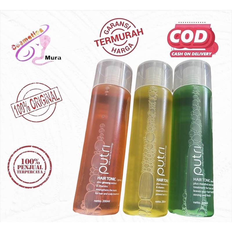 LENGKAP VARIANT // Hair tonic putri original / ada 3 variant / hair tonic best seller putri