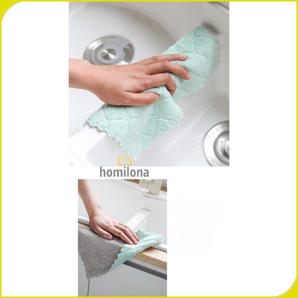 Kain Lap Dapur Microfiber Cleaning Cloth - eTya WJJD201 - Mix Color