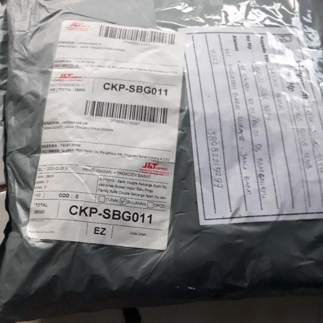 Batik Couple Keluarga Ayah Ibu Dan Anak Brokat  Ratu Pingu Family