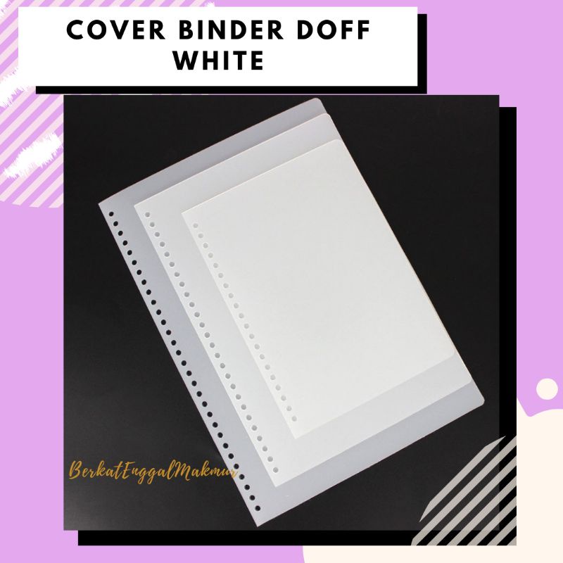 

DIY Plastic Binder Cover A5 B5 Transparant Doff White Per Lembar (BACA DESKRIPSI)