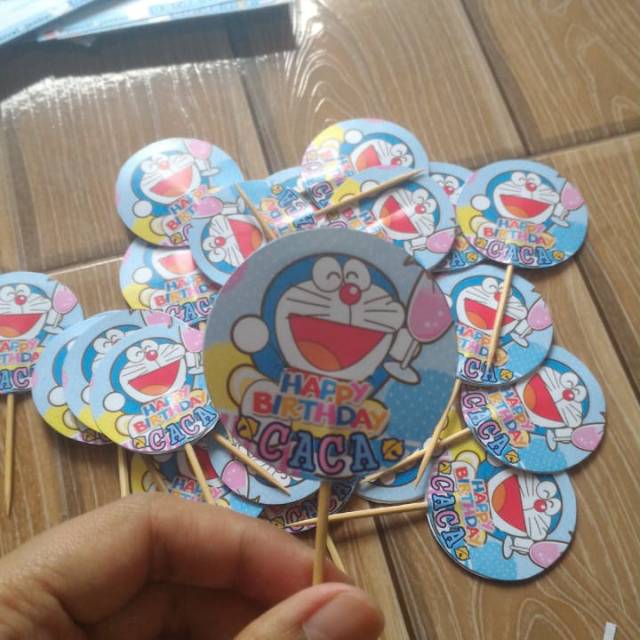 Cupcake Topper Murah Custom Hiasan Tart Kue Ulang Tahun Jember