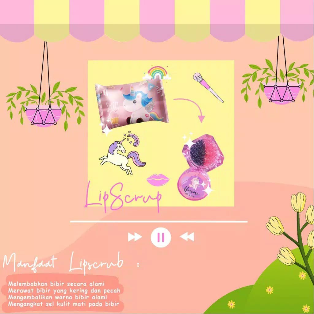 (FREE GIFT) Lipscrub Lumiere Unicorn &amp; Cotton Candy | Lip Scrub by Lumiere