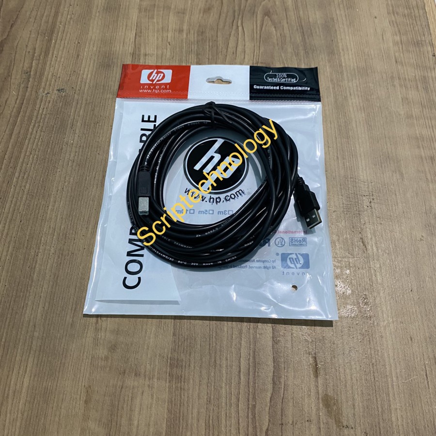 Kabel Printer Usb 5m / 5 Meter Merk Hp