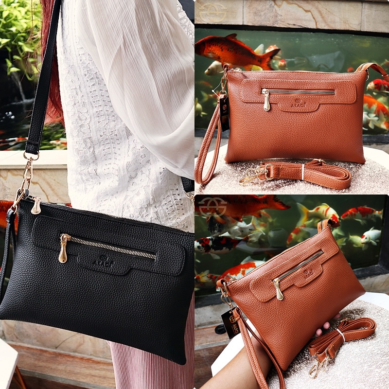 [COD] Tas Premium Original Tas Selempang 2 ruang Clutch Origin 2 Tali 257033 mango THR -akc