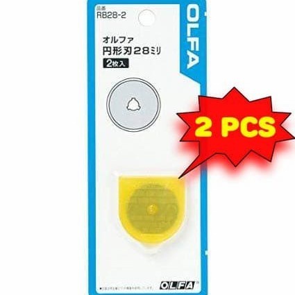 

Lucu Refil Rotary 28Mm Cutter Spare Blade Rb28-2 (2 Pcs) Olfa Hot Sale