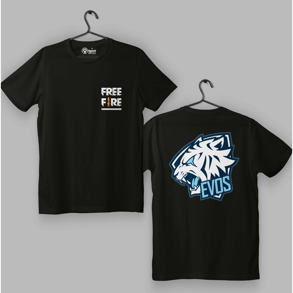 Kaos Atasan Laki Laki Kids T Shirt Gamers FF Free Fire Evos