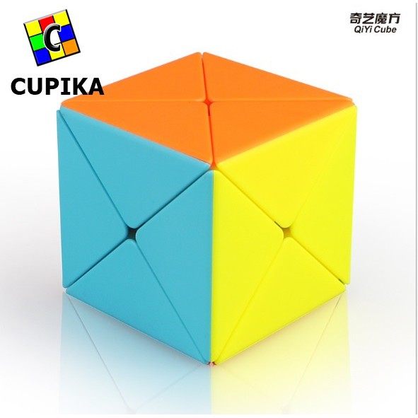 Rubik 3x3 QiYI Dino X Cube Stickerless Qi Yi Dino Cube X Cube Original