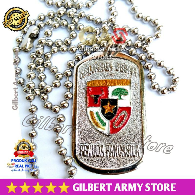 Kalung Pemuda Pancasila Cor Murah Grosir Kalung Dogtag Pria Army Gilbert Army Store Kalung Korea