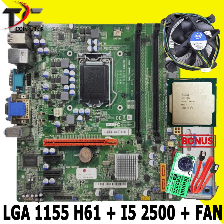 PAKET MOBO LENGKAP LG + I5 2500 + FAN