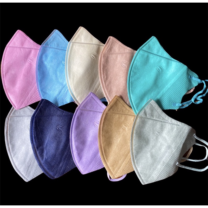 Masker Duckbill Careindo Warna Mix Rainbow Campur Tebal