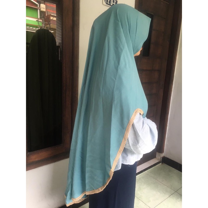 prewashed khimar AA warna mint size M