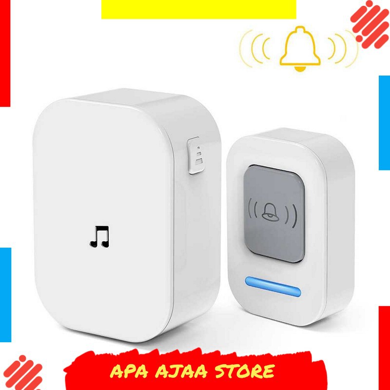 Best Seller ! KERUI Bell Pintu Wireless Doorbell Waterproof 60 Tunes 1 Receiver F53