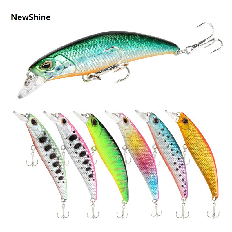 Shengyao 1Pcs Sinking Minnow Umpan Pancing 6cm 5g Fishing Bait Swimbait Fishing Lure Ikan Bass Bentuk Kecil