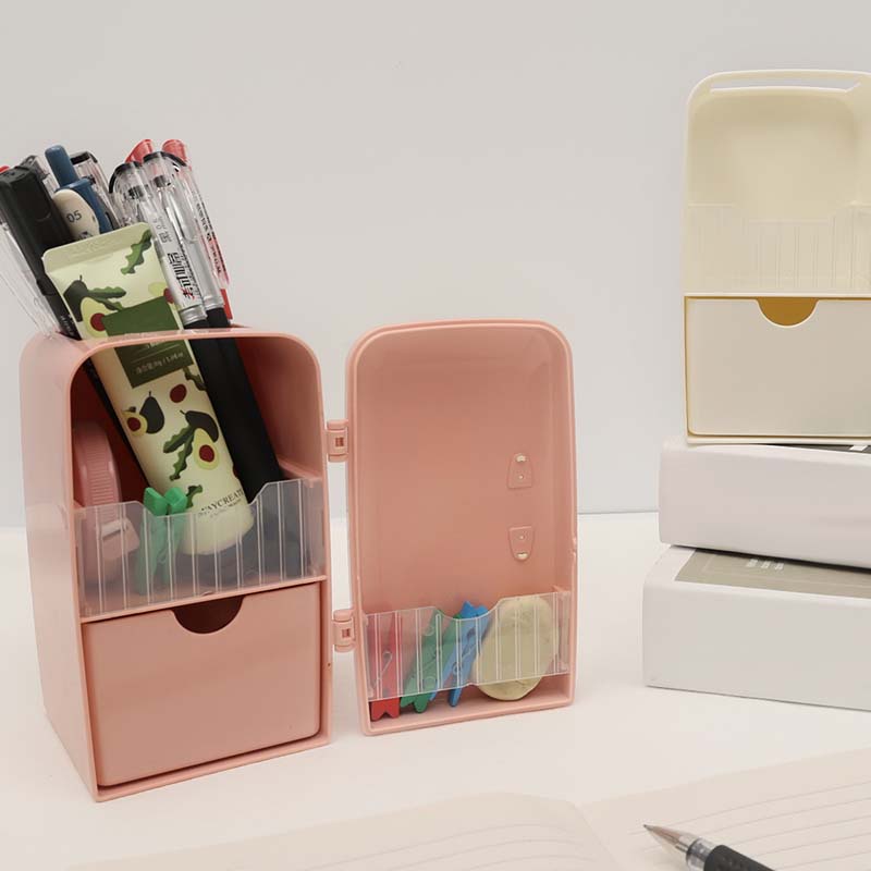 Holder Pensil Dengan Laci Geser Untuk Kantor / Makeup